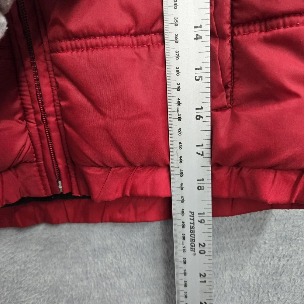 Jordan Boys Jacket 6 Red Nylon Polyester Puffer Jumpman Embroidered Fleece READ